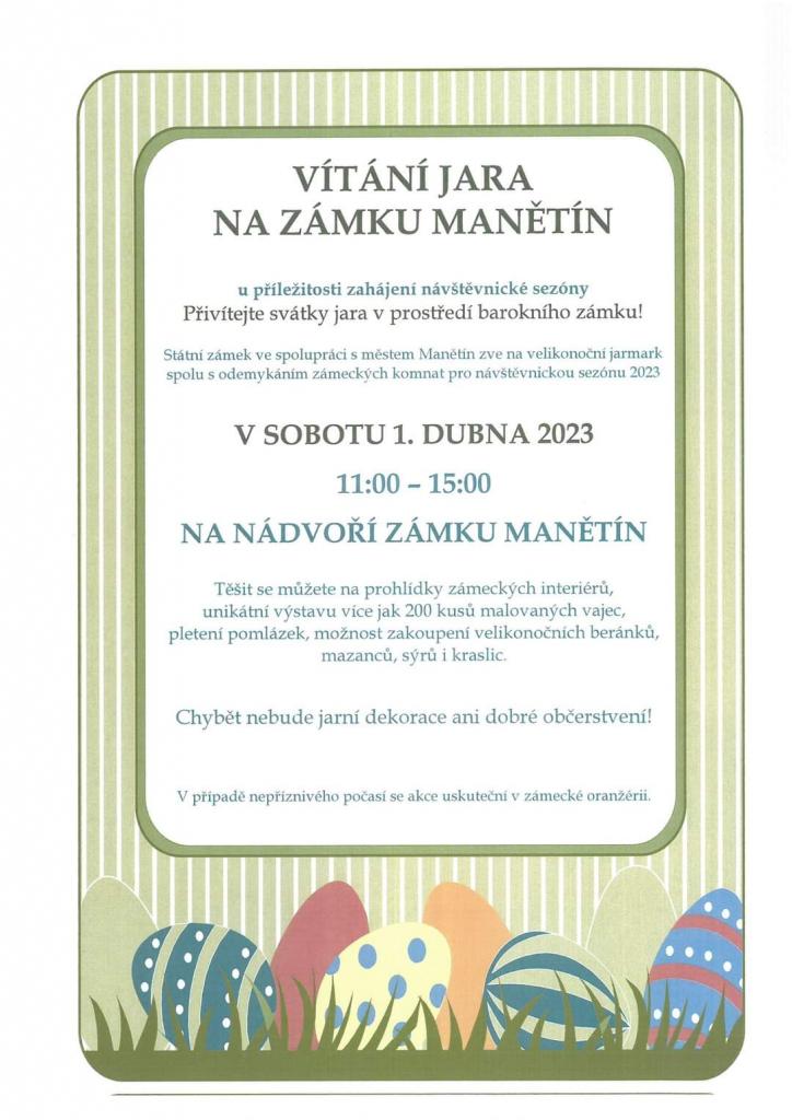 Vítání jara na zámku Manětín